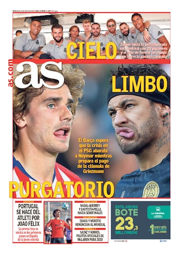 Las portadas de AS de julio