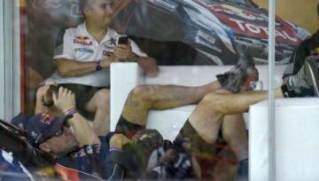 Stephane Peterhansel antes del prólogo