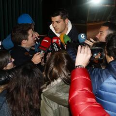 Morata al llegar: "La gente sabe lo que significa esto para mí"