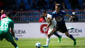 Futbol, Huachipato vs Universidad de Chile.
Fecha 29, campeonato Nacional 2022.
El jugador de Universidad de Chile Jeisson Vargas es fotografiado durante el partido de primera division contra Huachipato disputado en el estadio CAP de Talcahuano, Chile.
30/10/2022
Javier Vergara/PHOTOSPORT
Football, Huachipato vs Universidad de Chile.
29th date, 2022 National Championship.
Universidad de Chile's player Jeisson Vargas is pictured during the first division match against Huachipato held at the CAP stadium in Talcahuano, Chile.
30/10/2022
Javier Vergara/PHOTOSPORT
