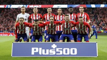 16/09/17 PARTIDO PRIMERA DIVISION 
 INAUGURACION ESTRENO DEBUT ESTADIO WANDA METROPOLITANO
 ATLETICO DE MADRID -  MALAGA 
 FORMACION 