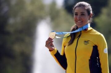 La golfista consiguió la medalla de oro en los Juegos Panamericanos 2015.