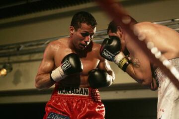 Pablo Navascués, durante un combate ante Miguel Ángel Peña en 2007.