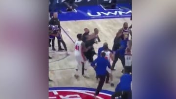 Una mole de 113 kilos iba como loco a por LeBron y Westbrook hizo esto: en L.A. alucinan