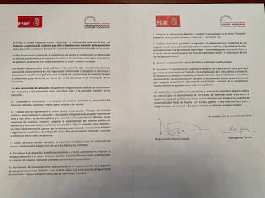 El deporte, en los 10 puntos del acuerdo entre PSOE-Podemos