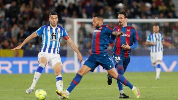 06/05/22 PARTIDO PRIMERA DIVISION JORNADA 35
LEVANTE - REAL SOCIEDAD
MIKEL MERINO RUBEN VEZO CAMPA?A