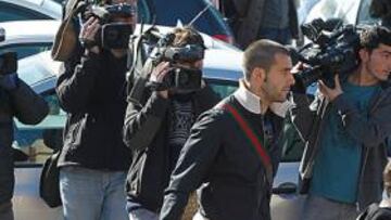 <b>DE IDA Y VUELTA. </b>Negredo llegó por la mañana y tras ser reconocido por los médicos se volvió a Sevilla.