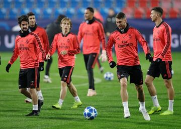 Isco, Luka Modric y Sergio Ramos.