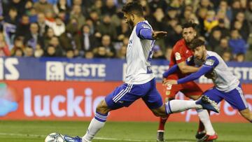 Luis Suárez, en el momento de lanzar el penalti fallado contra el Fuenlabrada.