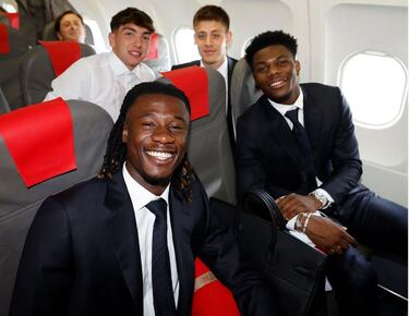 Eduardo Camavinga y Aurélien Tchouaméni. 
 