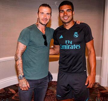 Beckham visits Real Madrid