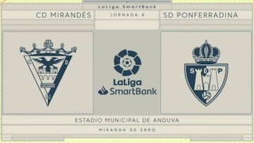 Resumen y goles del Mirandés vs. Ponferradina de la Liga Smartbank