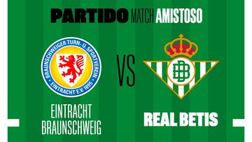 Cartel del amistoso del Betis en Alemania.