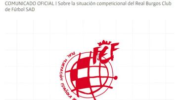La FEF dice no tener notificación para aceptar al Burgos