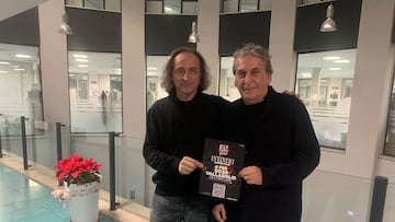 Ángel y Marcos Fernández Fermoselle, expresidentes del Real Valladolid y componentes de la banda "Red Moon Yard".