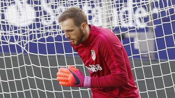 Oblak durante un entrenamiento.
