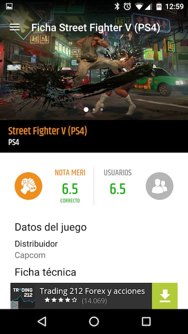 Conviertete en experto Street Fighter V con nuestra APP