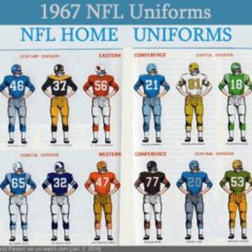 El verano de 1967 la NFL creció hasta llegar a 16 equipos.