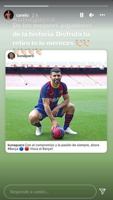 Canelo Álvarez se rinde ante el Kun Agüero