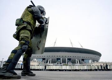 Simulacro de las fuerzas de seguridad rusas.