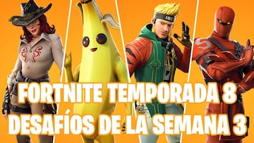 Fortnite Battle Royale: Desaf&iacute;os de la Semana 3 de la Temporada 8