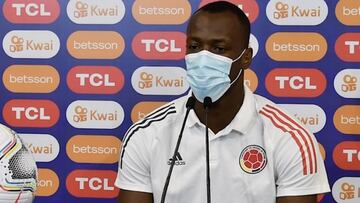 Baldomero en la previa del partido contra Uruguay