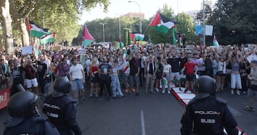 Las protestas pro-Palestina en las calles de Madrid.