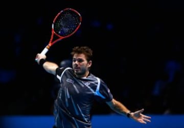 Stanislas Wawrinka venció a Marin Cilic en parciales de 6-3, 4-6, 6-3. El encuentro cerró el Grupo A del Masters de Londres. 