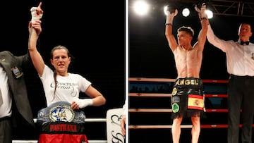 Joana Pastrana y Ángel Moreno tras sendas victorias.