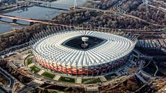 Vista aérea del Estadio Nacional de Varsovia