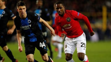 El delantero nigeriano del Manchester United, Odion Ighalo, durante un partido.