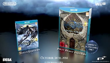 Bayonetta 2 para Wii U, en tres ediciones diferentes