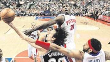 <b>FINALES BAJO SOSPECHA. </b>Última final de la NBA, Spurs-Pistons: hachazo de Rasheed Wallace a Ginóbili. Ni la audiencia ni la misma NBA quieren muchas más finales así.