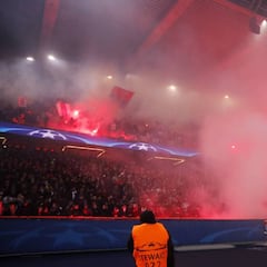 La UEFA investiga si los radicales tienen un depósito pirotécnico en el Parqué de los Príncipes
