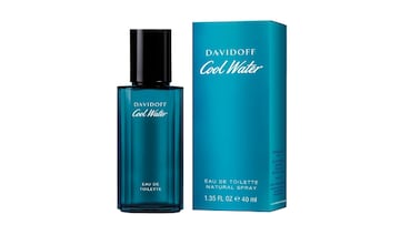 Colonia Cool Water con menta y lavanda disponible en Amazon.