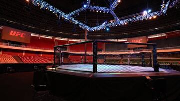 Octágono de la UFC en Brasilia.