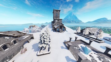 Fortnite Battle Royale: Pico Polar sufre un deshielo, y se revela gran parte del castillo del Rey Helado