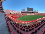 El Estadio Caliente, hogar de los Xolos de Tijuana.
