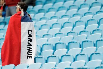 Belleza y color en la previa de las semifinales de Chile-Perú