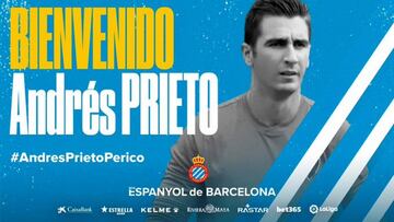 Andr¨¦s Prieto vuelve al Espanyol para acompa?ar a Diego L¨®pez