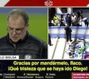 Filtran un audio de Bielsa abatido por la muerte de Maradona y hablando de Messi