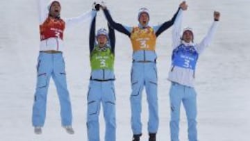 Noruega se lleva el oro por equipos por un suspiro