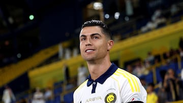 FILE PHOTO: Soccer Football - Saudi Pro League - Al Nassr v Al Khaleej - Al-Awwal Park, Riyadh, Saudi Arabia - May 21, 2025 Al Nassr's Cristiano Ronaldo before the match REUTERS/Hamad I Mohammed/File Photo