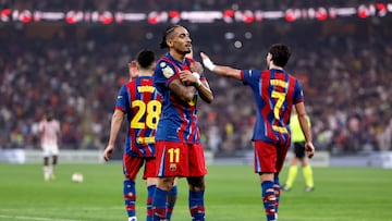 07/01/26 PARTIDO SUPERCOPA DE ESPAÑA 2026 JEDDAH ARABAIA SAUDI SEMIFINAL
BARCELONA - ATHLETIC DE BILBAO
CUARTO GOL RAPHINHA 4-0 ALEGRIA