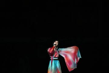 Un momento de la Ceremonia en el Estadio Olímpico. 