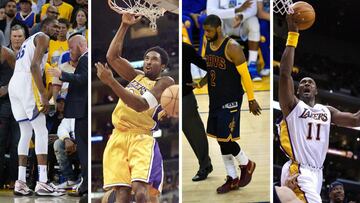 Durant, Kobe, Kyrie y Malone, de izquierda a derecha