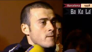 Luis Enrique ya se picó con Josep Pedrerol en 1998