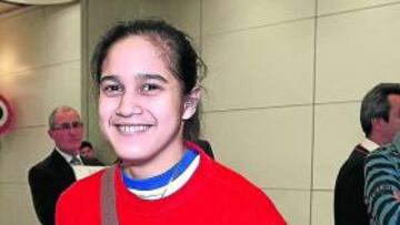 <b>SONRISA TÍMIDA. </b>Ana María Izurieta llegó ayer de Milán.