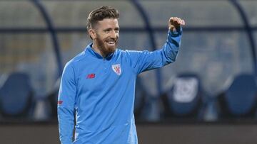 Iker Muniain en un entrenamiento.