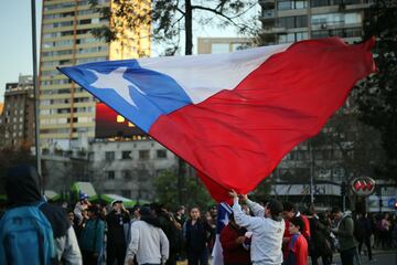 Los festejos en Chile por el paso de su Selección a la final